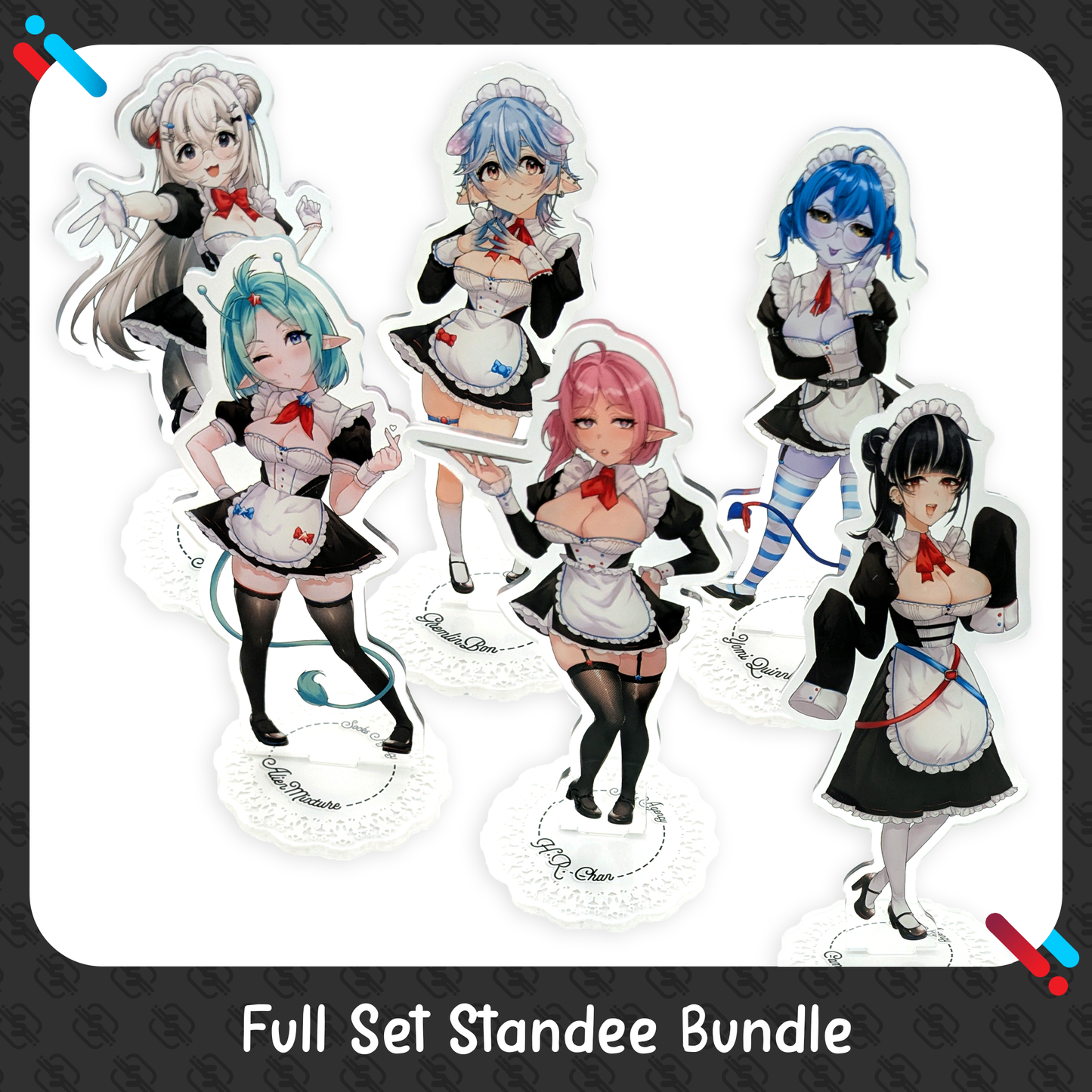 Socks Agency : LIMITED Maid Standee & Coaster Combos
