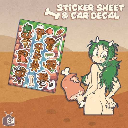 3am : Meat Sticker Sheet and Decal