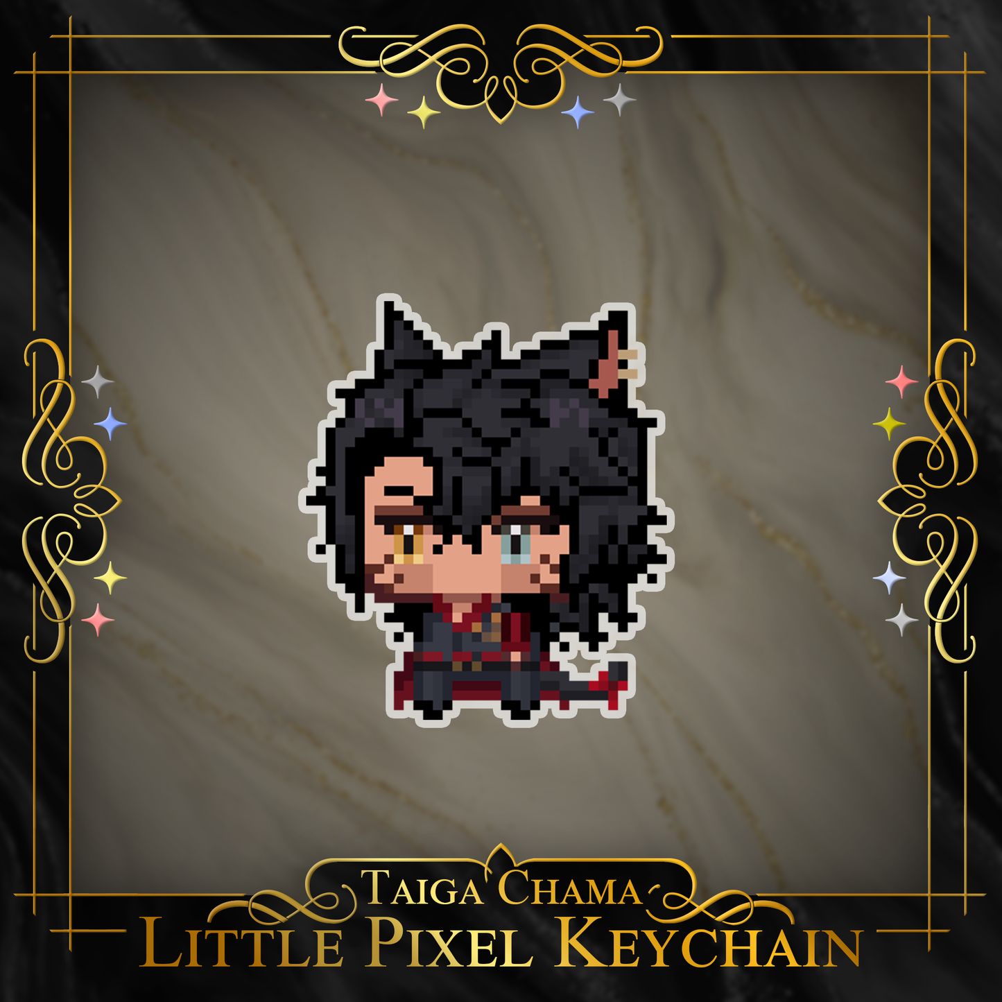 Taiga Chama : Little Pixel Keychain