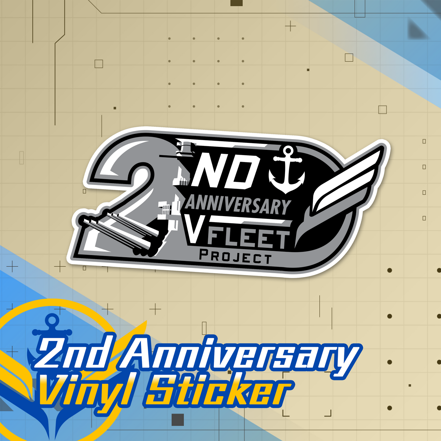 VFleet Project : 2nd Anniversary Vinyl Car Sticker
