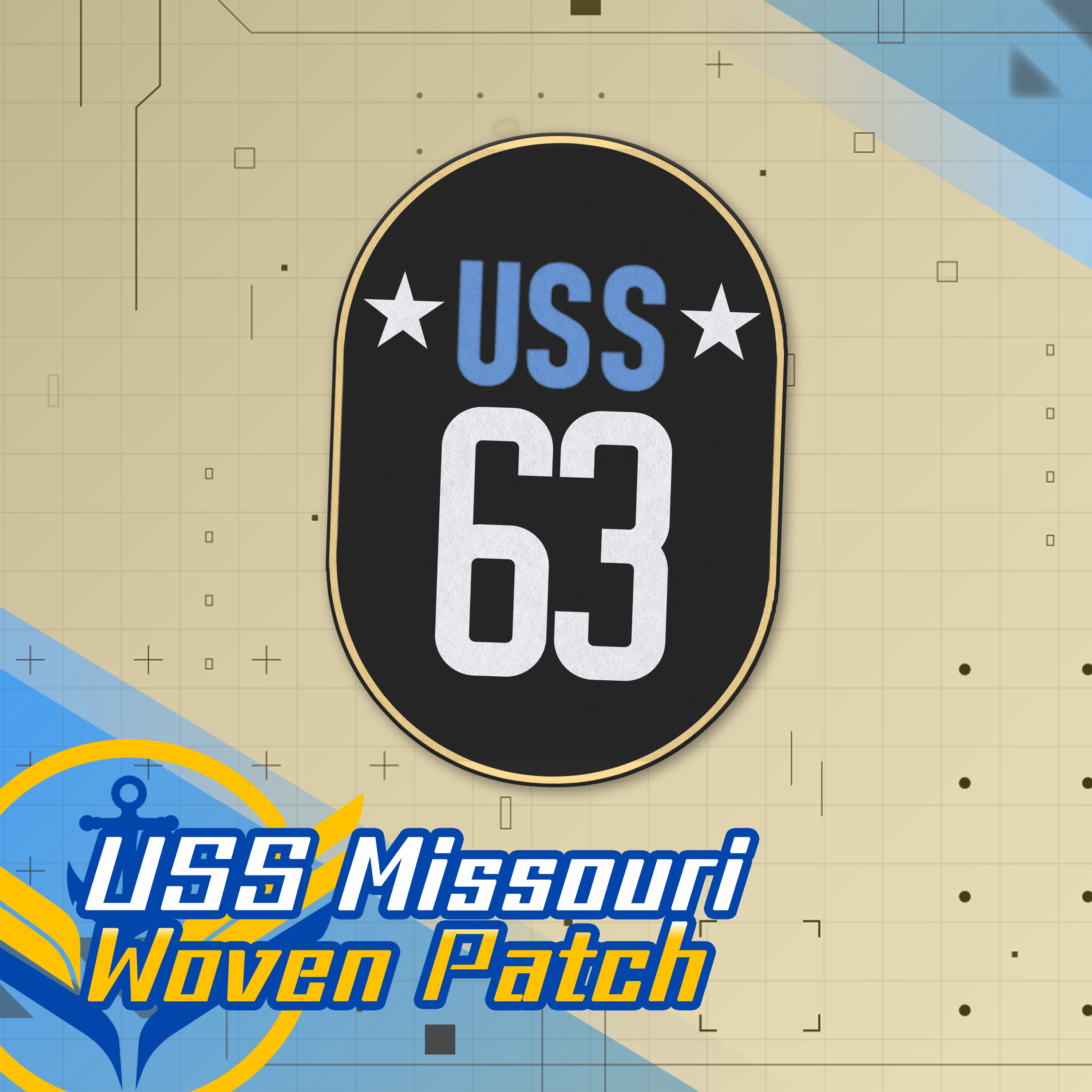 Project Issouri VFleet Project : USS Missouri BB-63 Patch – Kawa Entertainment