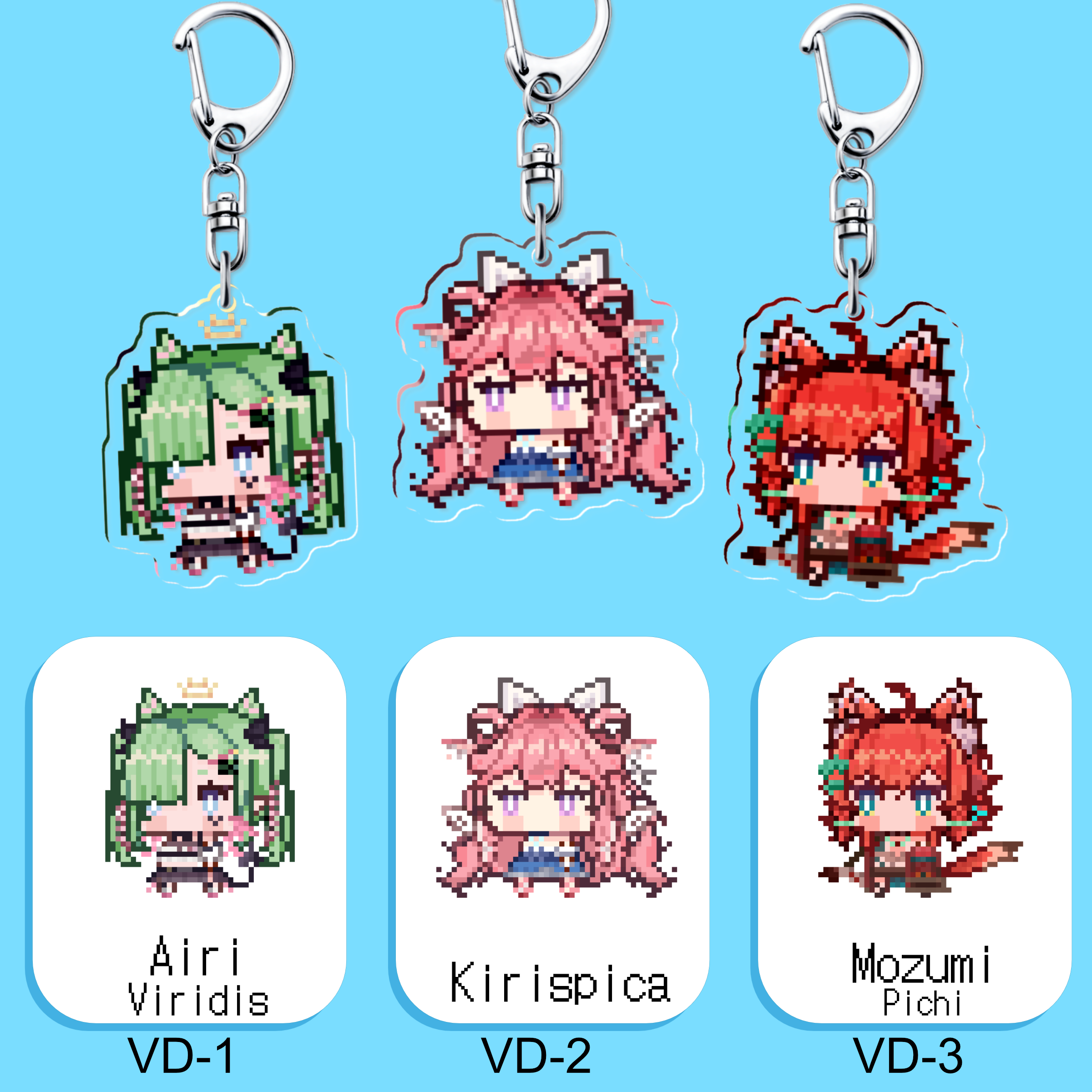 V-Dere : Little Pixel Keychains – Kawa Entertainment
