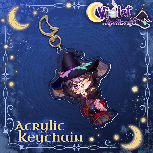 Violet Spellcraft : Acrylic Keychain