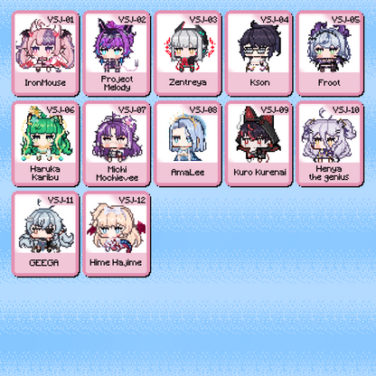 VSJ : Little Pixel Keychains
