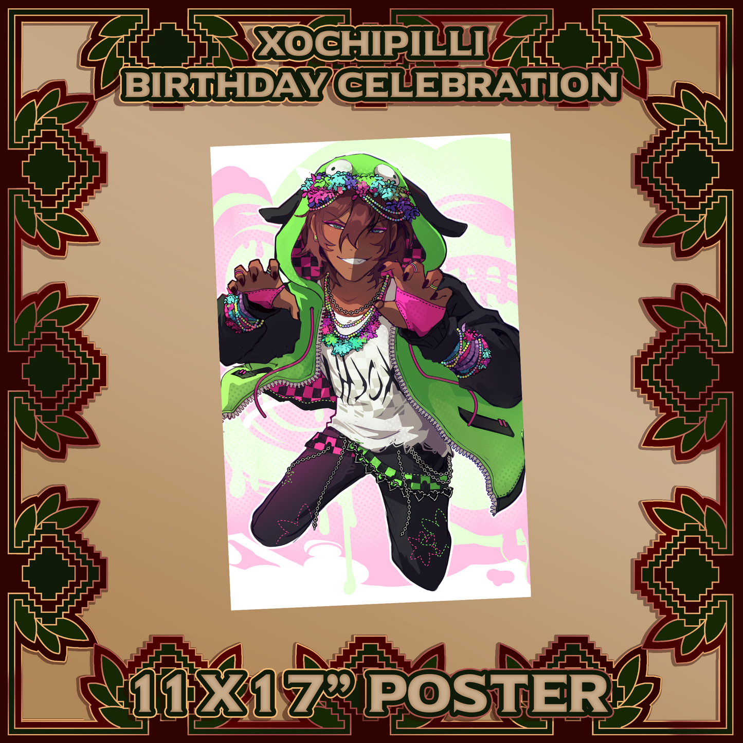 Xochipilli : 11x17" Poster