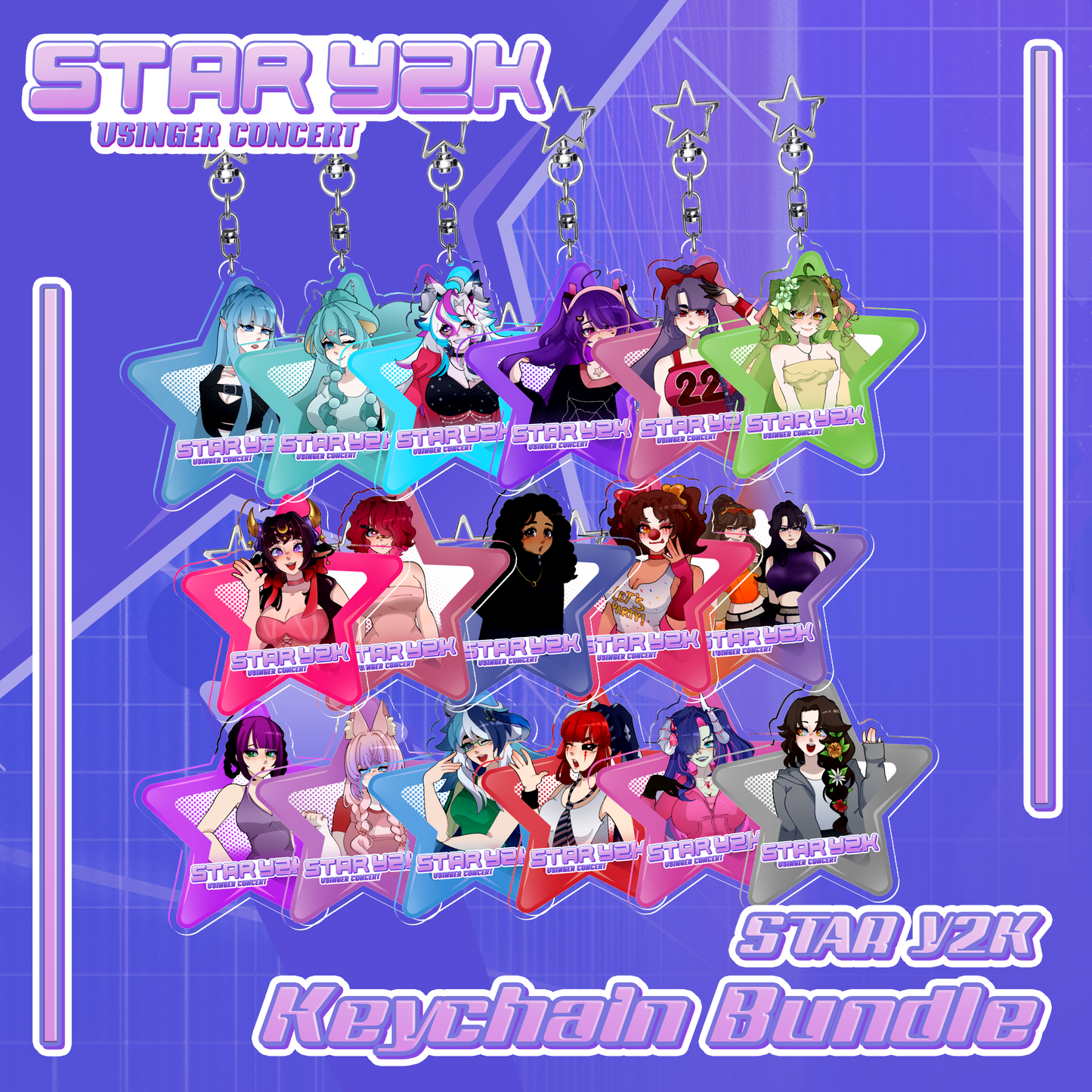 Star Y2K : Keychain Bundle