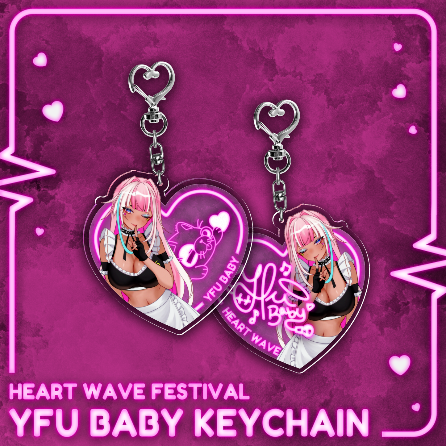YFU BABY : HeartWAVE Keychain