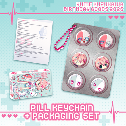 Yume Kuzukawa : Pill Keychain + Packaging Set [Pre-Order]
