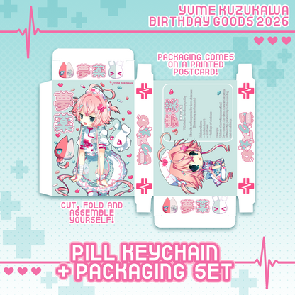 Yume Kuzukawa : Pill Keychain + Packaging Set [Pre-Order]