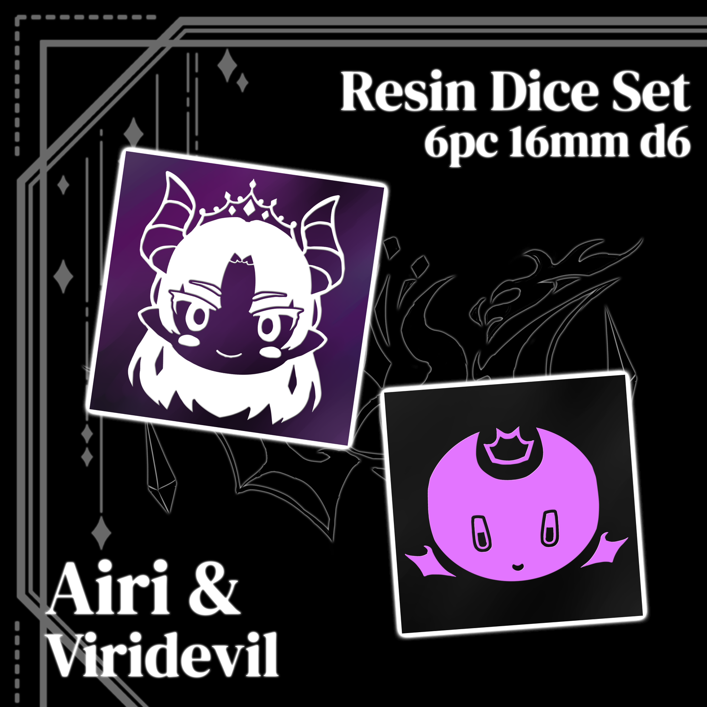 Airi Viridis : 6pc Dice Set [Limited Stock]