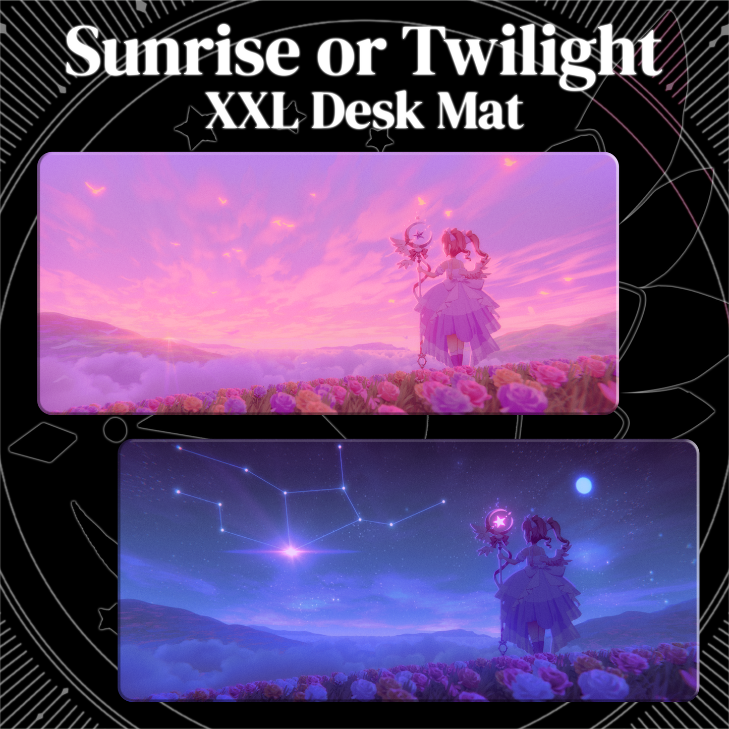 Kirispica : Sunrise or Twilight Desk Mats