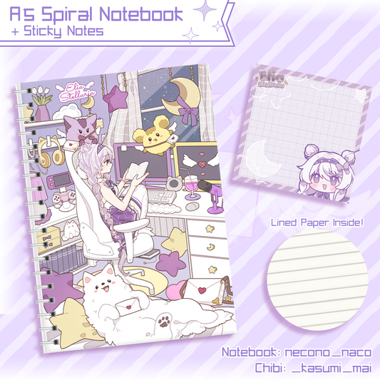Elia Stellaria : HBD! - Notebook and Sticky Notes