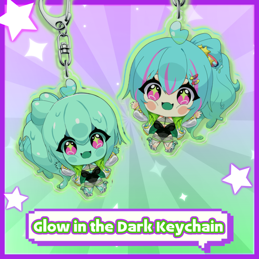 PiaPi UFO : Glow in the Dark Acrylic Keychain