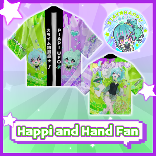 PiaPi UFO : Concert Happi and Hand Fan