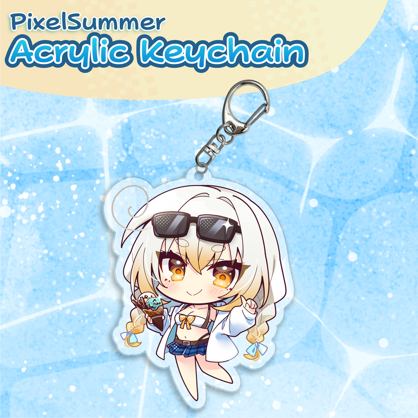 Kanna Yanagi : PixelSummer Keychain