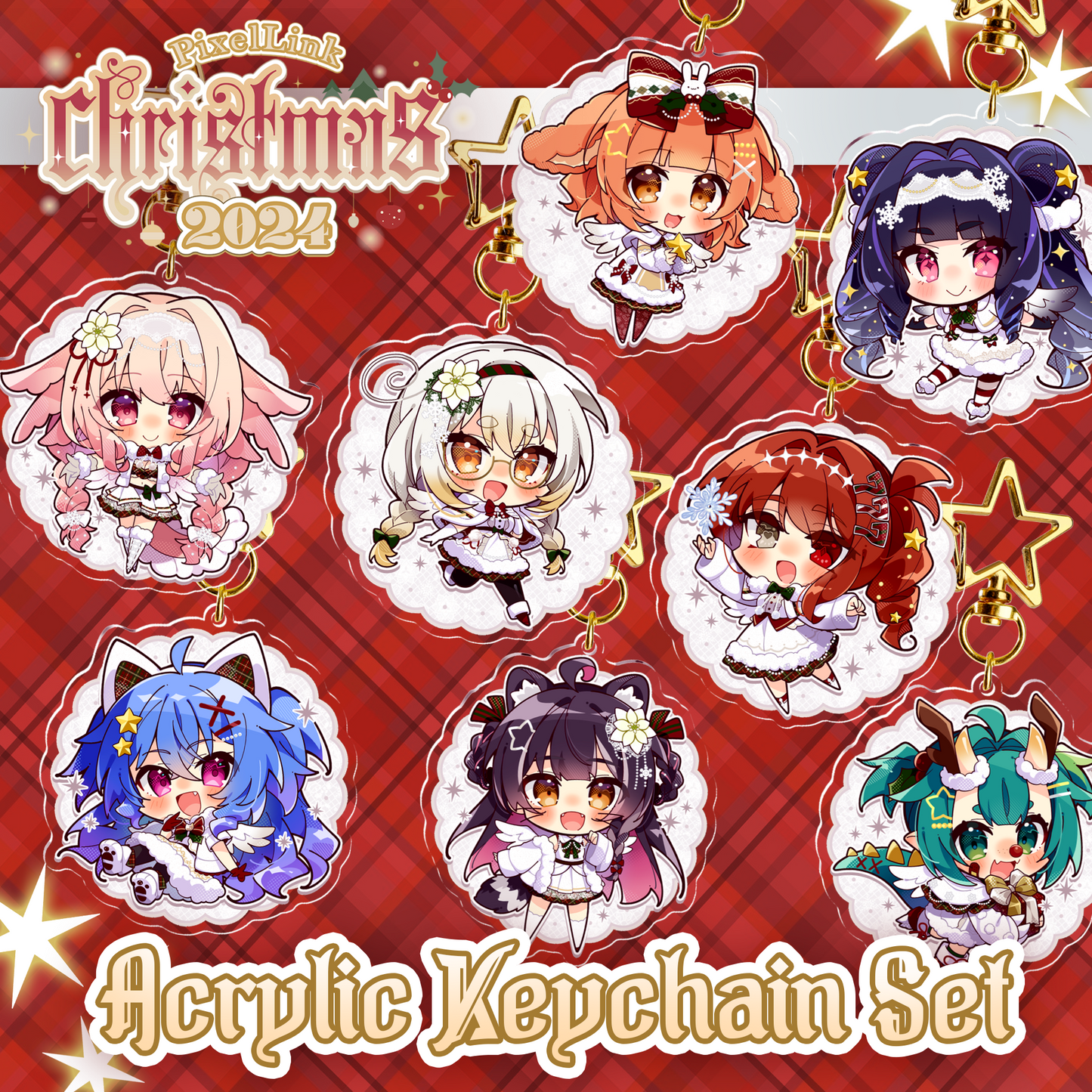 PixelLink : Christmas Keychains