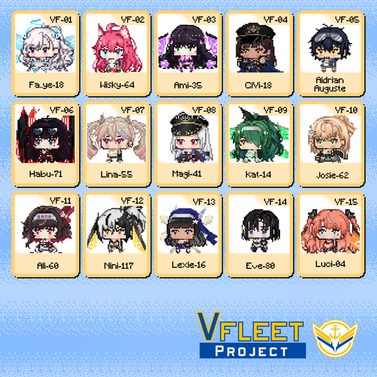 VFleet Project : Little Pixel Acrylic Keychains