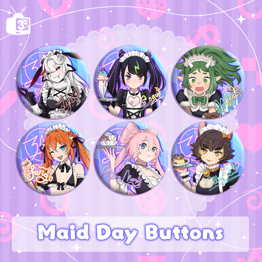 3AM : Maid Day Buttons