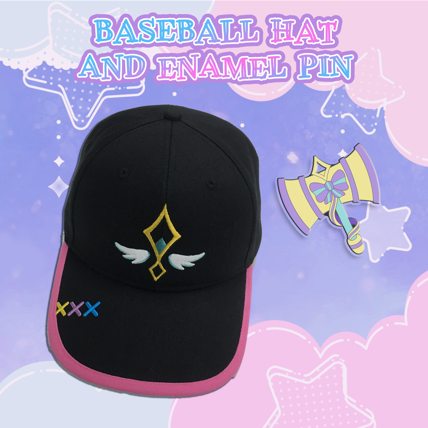 Mino Mieko : Baseball Hat & Enamel Pin