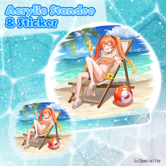 Miki Hitsugi : Summer Splash - Acrylic Standee and Sticker