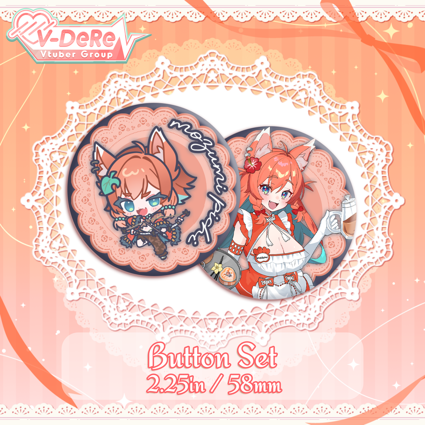 Mozumi Pichi : Maid Button Set