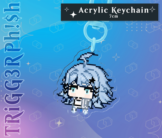 TRiGGERPHiSH : Pixel Chibi Keychain