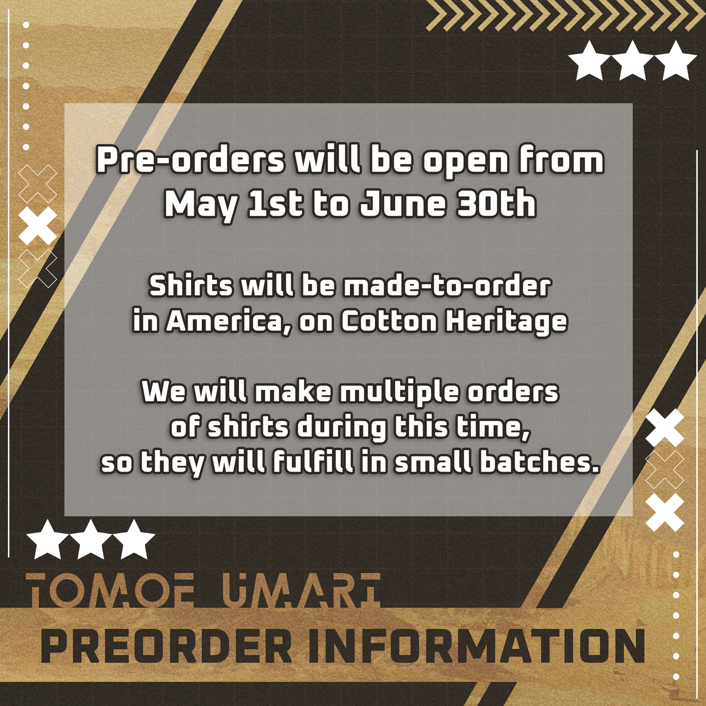 Tomoe Umari : [PREORDER] Morale Shirt