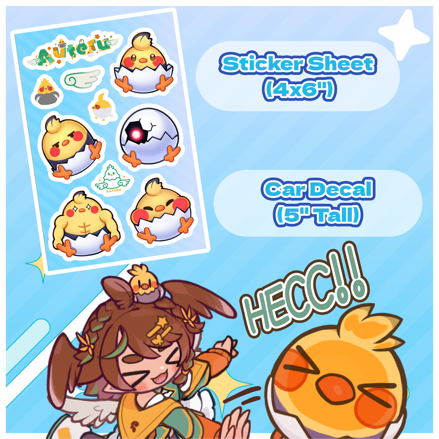 Auteru : Sticker Sheet & Decal