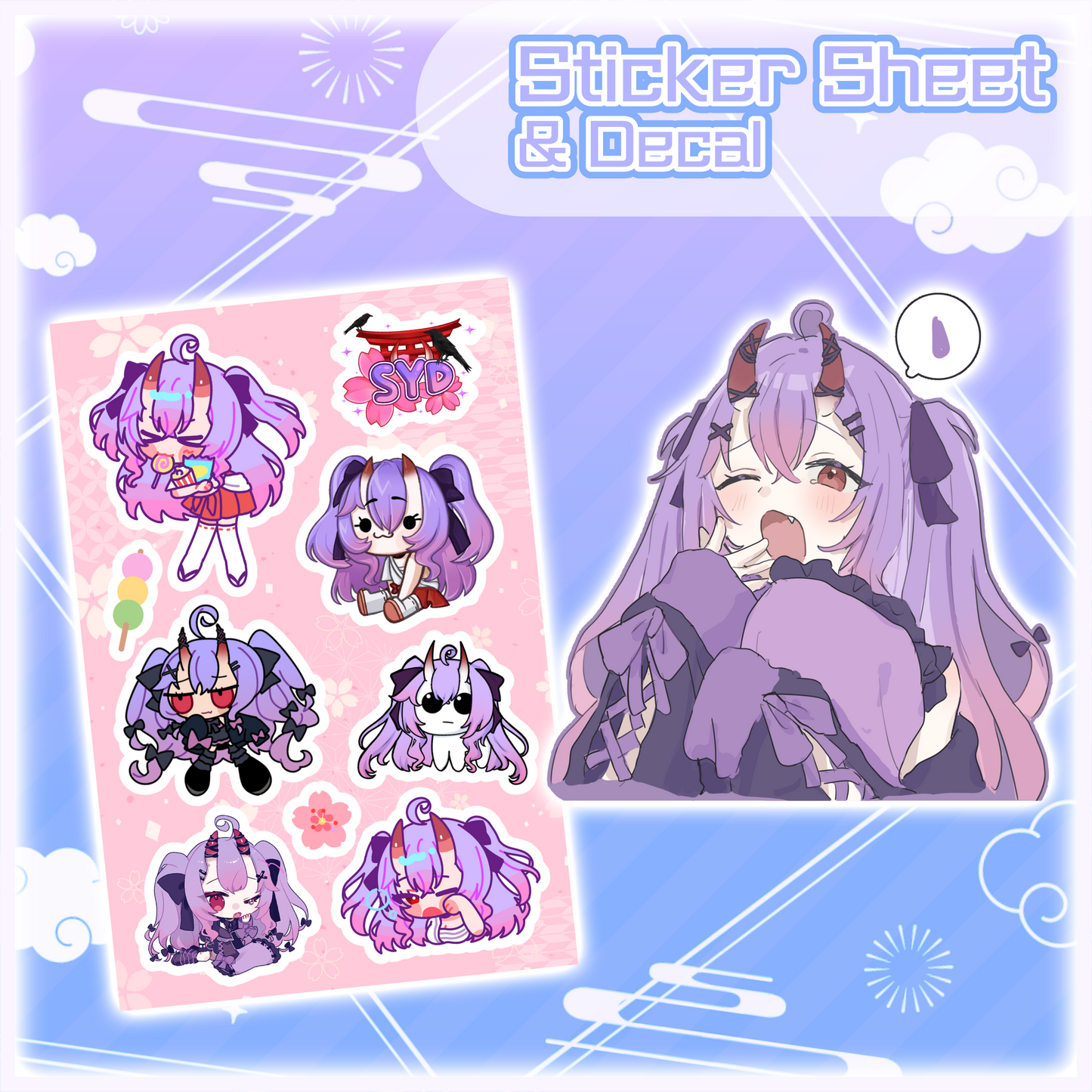 Sydchi : Sticker Sheet and Decal