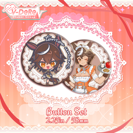 Tomoe Umari : Maid Button Set