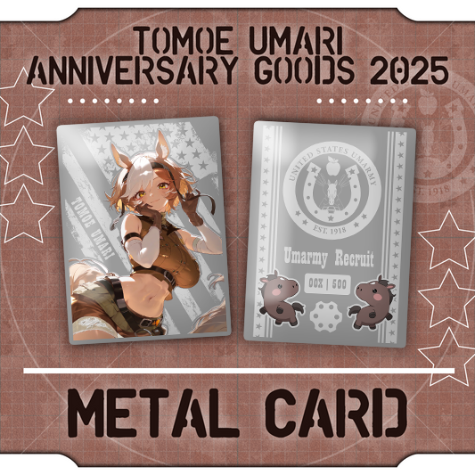 Tomoe Umari : Metal Collectable Card (SILVER)