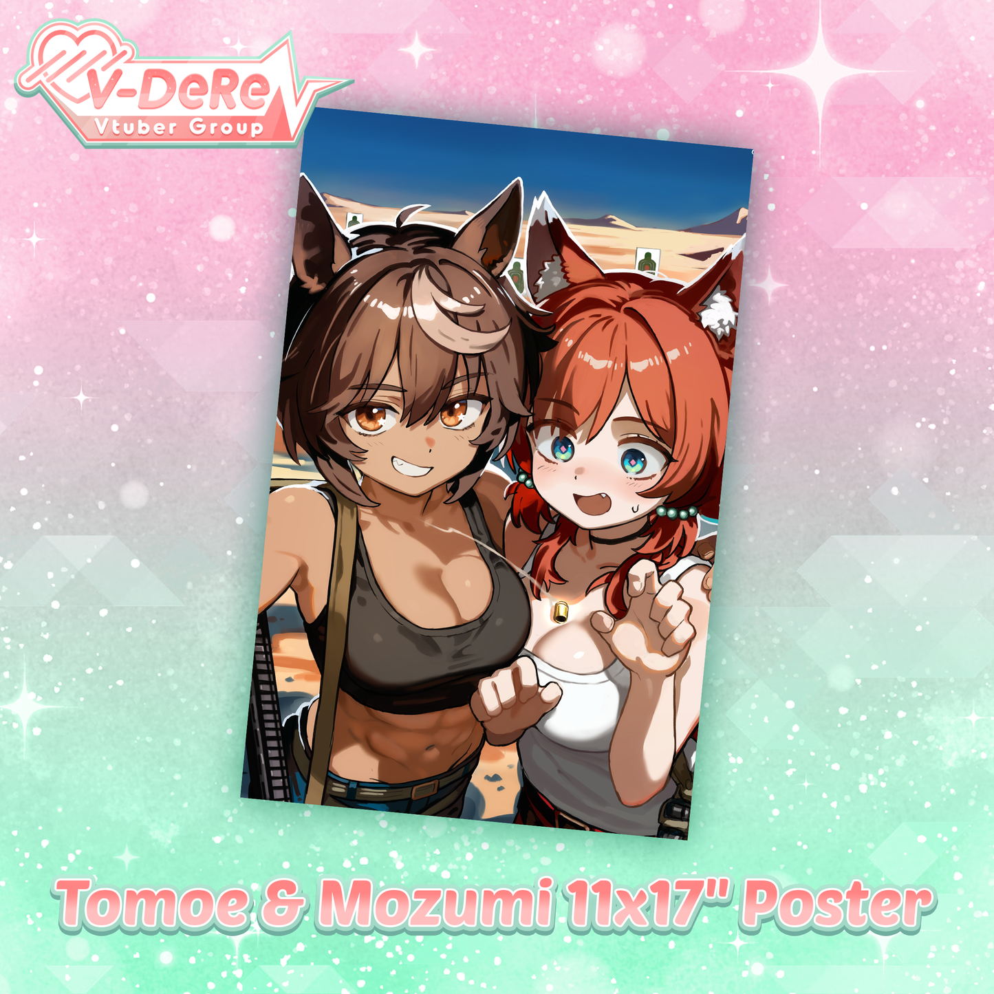 V-Dere : Tomoe & Mozomi 11x17" Poster Print