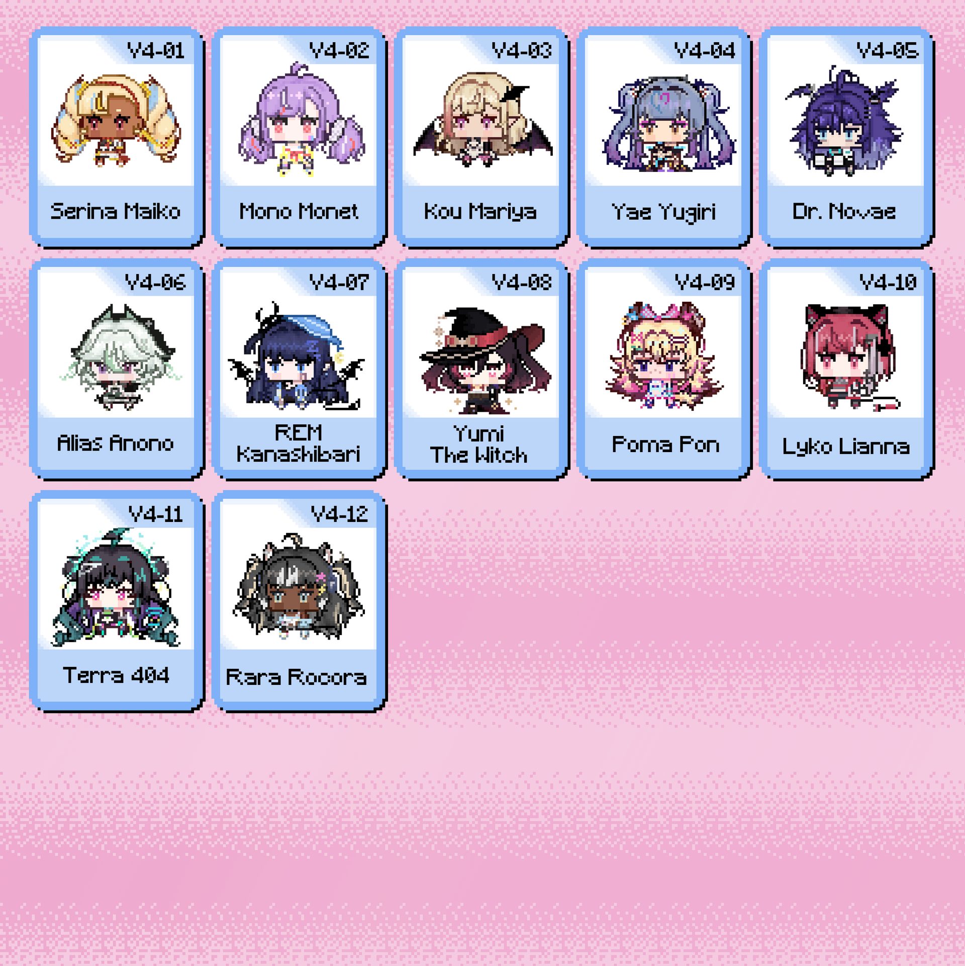 V4Mirai : Little Pixel Keychains – Kawa Entertainment